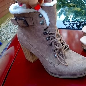Tan boots